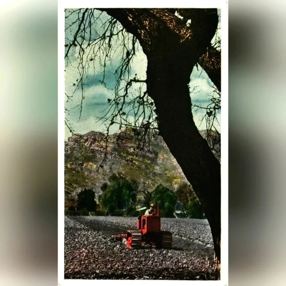 MODEL "M" TRACTOR - Vintage Postcard